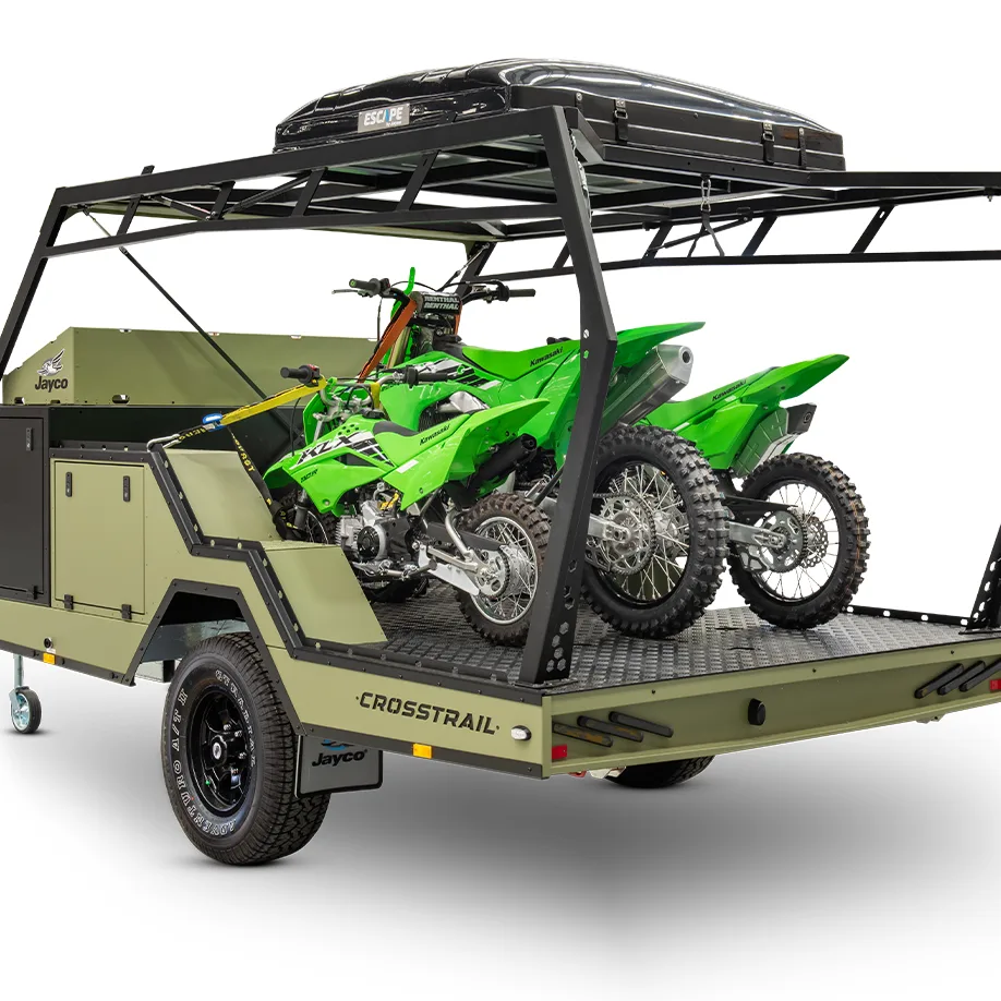 Carry up to 3 large motorcycles (road and off-road) or 1 quad bike