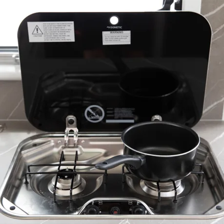 2-burner gas cooktop & grill