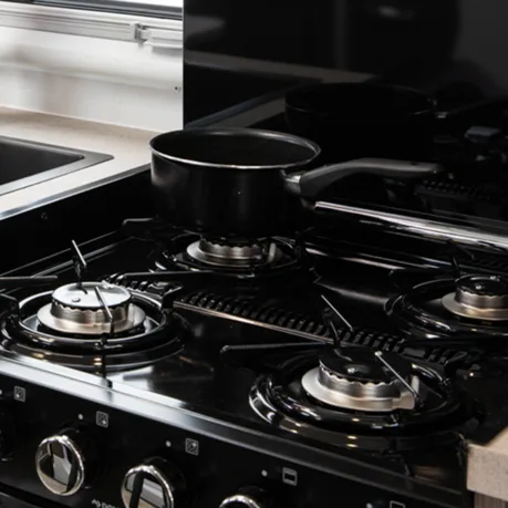 4 burner gas cooktop & oven