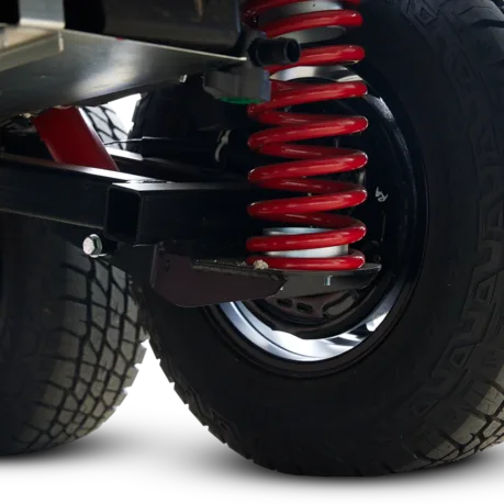 JTECH suspension with heavy duty shock absorbers