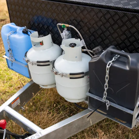 dual gas bottles & jerry can holders