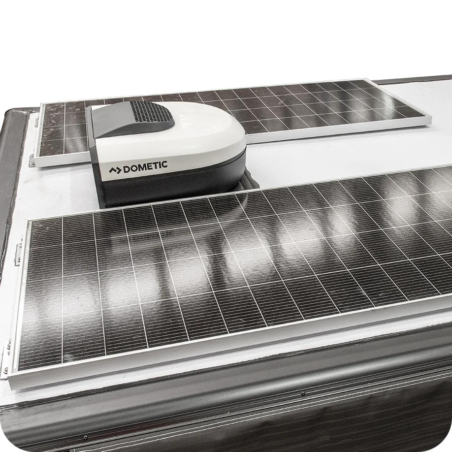 2x 200W solar panels