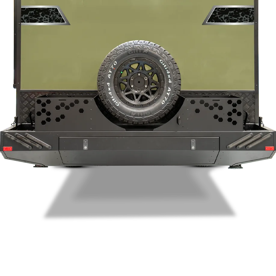 Heavy-duty rear bumper bar