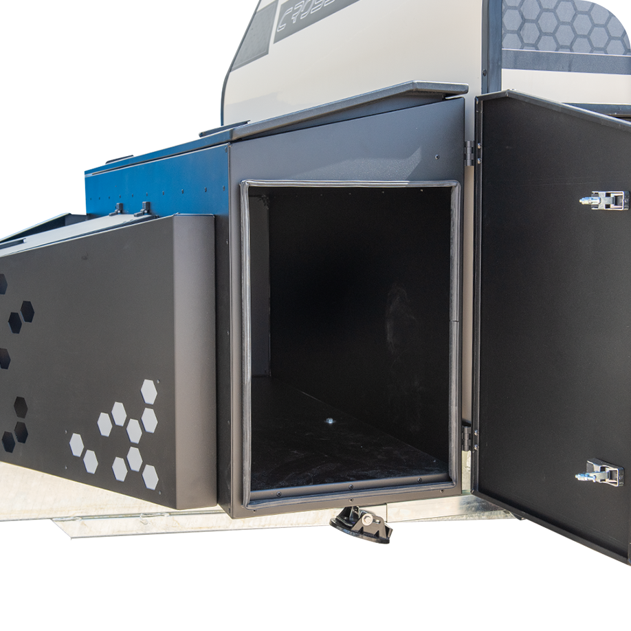 CROSSTRAK HYBRID 39 Carnous Storage Large front toolbox full tunnel boot & rear bumper including dual jerrycan holders and storage tubs
