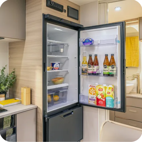 224L 12V fridge with separate freezer drawer compartment