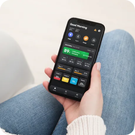 100 ah AGM battery with Bluetooth phone app monitor