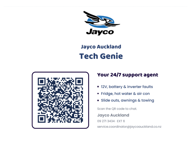 Jayco Genie Email banner
