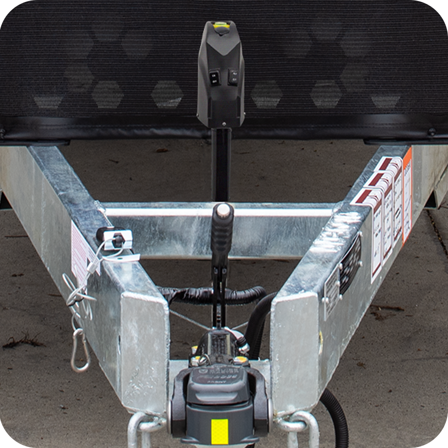 48v Adventurer Caravan 61 Powered 12v Centre A-frame Gator jack + A-frame Side mount jockey wheel clamp