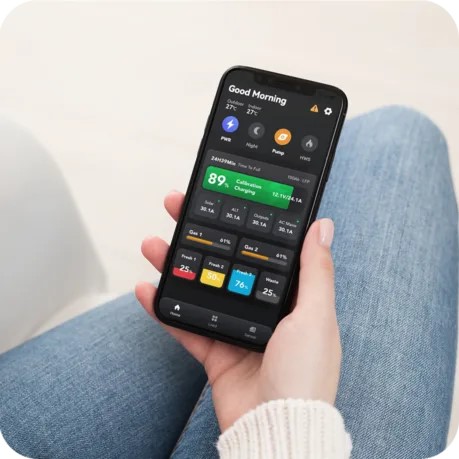 POWER SYSTEM - PM635J-60AMP AC CHARGER, INTEGRATED 45AMP DC/DC CHARGER, MPPT SOLAR CHARGING & BLUETOOTH APP MONITORING